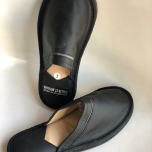 pantuflas de cuero de hombre